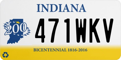 IN license plate 471WKV