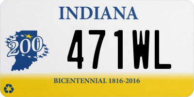 IN license plate 471WL