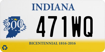 IN license plate 471WQ