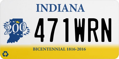 IN license plate 471WRN