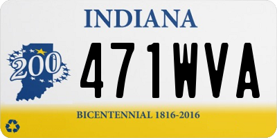 IN license plate 471WVA