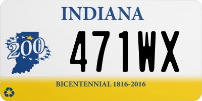 IN license plate 471WX