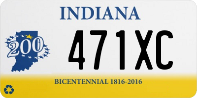 IN license plate 471XC