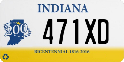 IN license plate 471XD