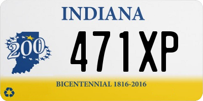 IN license plate 471XP