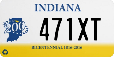 IN license plate 471XT