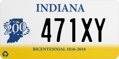 IN license plate 471XY