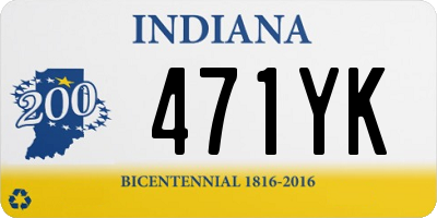 IN license plate 471YK