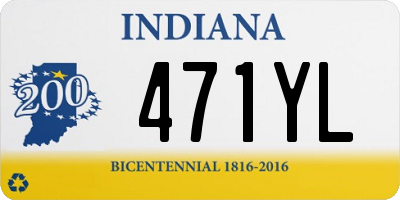 IN license plate 471YL