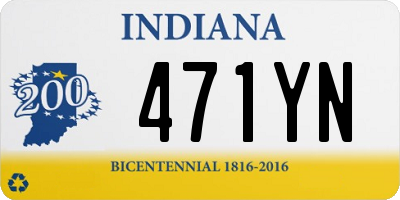 IN license plate 471YN