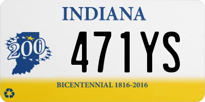 IN license plate 471YS