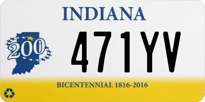 IN license plate 471YV