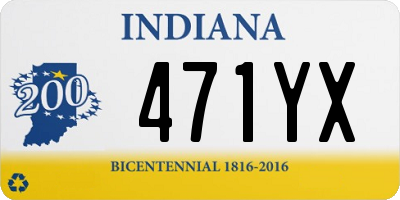 IN license plate 471YX