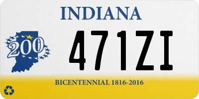 IN license plate 471ZI