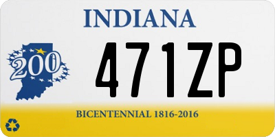 IN license plate 471ZP