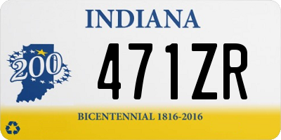 IN license plate 471ZR