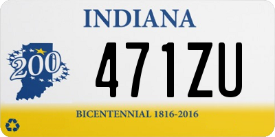 IN license plate 471ZU