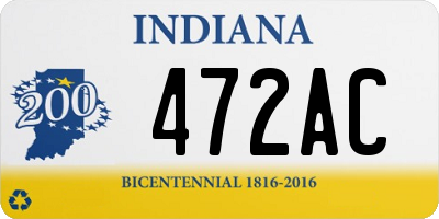 IN license plate 472AC