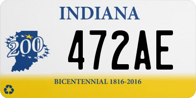 IN license plate 472AE