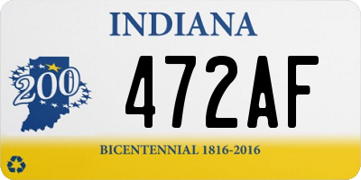 IN license plate 472AF