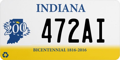 IN license plate 472AI