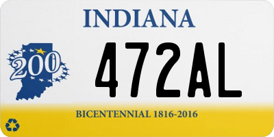 IN license plate 472AL