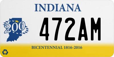 IN license plate 472AM