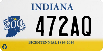 IN license plate 472AQ