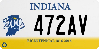 IN license plate 472AV