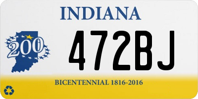 IN license plate 472BJ