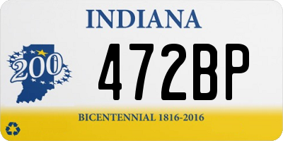 IN license plate 472BP