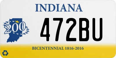 IN license plate 472BU