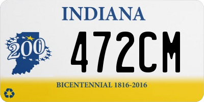 IN license plate 472CM