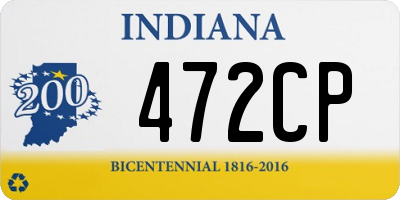 IN license plate 472CP