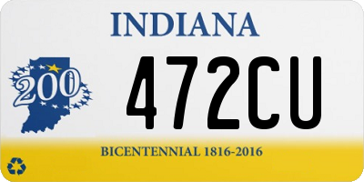 IN license plate 472CU