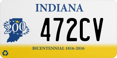 IN license plate 472CV