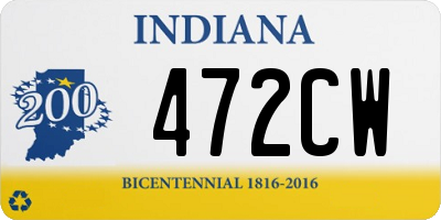 IN license plate 472CW