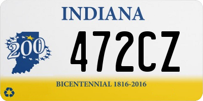 IN license plate 472CZ