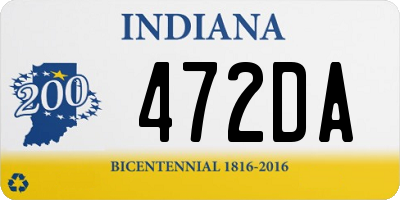 IN license plate 472DA