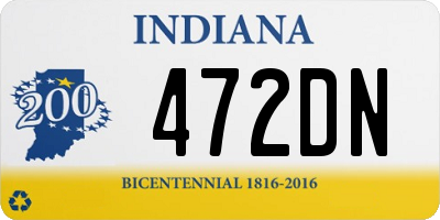 IN license plate 472DN