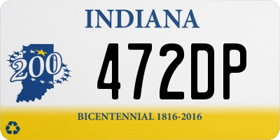 IN license plate 472DP