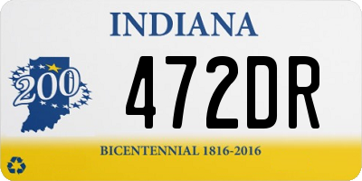 IN license plate 472DR