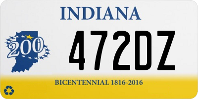 IN license plate 472DZ