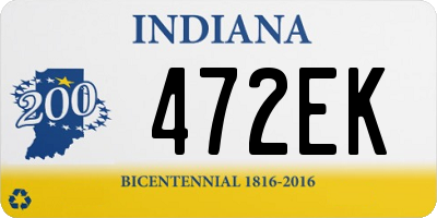 IN license plate 472EK