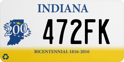 IN license plate 472FK