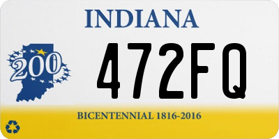 IN license plate 472FQ