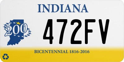 IN license plate 472FV