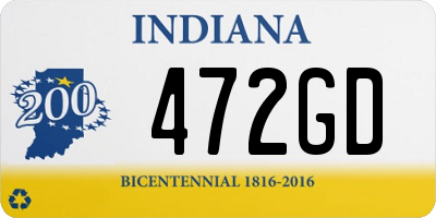 IN license plate 472GD