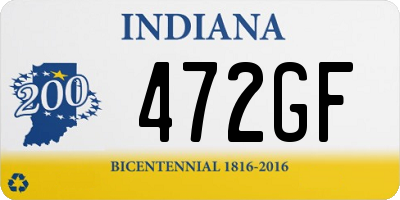 IN license plate 472GF