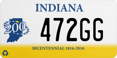 IN license plate 472GG